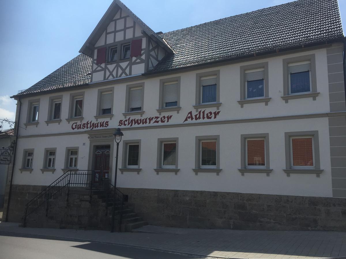 Landgasthof Zum Schwarzen Adler Markt Nordheim Eksteriør billede